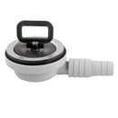 Ablaufgarnitur Edelstahl Ø 55 mm mit 25/20 mm, 90° Schlauchabgang – Can