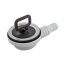 Ablaufgarnitur Edelstahl Ø 55 mm mit 25/20 mm, 90° Schlauchabgang – Can