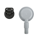 Ablaufgarnitur Edelstahl Ø 55 mm mit 25/20 mm, 90° Schlauchabgang – Can