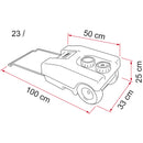 Fiamma Abwassertank Rolltank 23 Liter grau rollbar Grauwassertank Brauchwasser – Fiamma