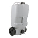 Abwasser Rolltank 25 Liter Grauwassertank mit Rollen, ausziehbarer Griff Grau – Freizeitschmiede