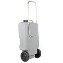 Abwasser Rolltank 25 Liter Grauwassertank mit Rollen, ausziehbarer Griff Grau – Freizeitschmiede