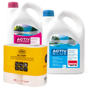 Set Thetford Activ Blue & Activ Rinse Toiletten Zusatz je 2 Liter + All Soft – Thetford