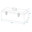 Alukiste Werkzeugbox Transportkiste Aufbewahrungsbox Anhänger Alubox 57x24,5x22cm – APT