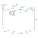 Alu Werkzeugbox Transportkiste Aufbewahrungsbox Anhänger Deichselbox 70x24x42cm – APT