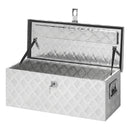 Alubox Werkzeugbox Anhänger Transportkiste Aufbewahrungsbox Alukiste 76x32x27cm – APT