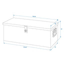 Alubox Werkzeugbox Anhänger Transportkiste Aufbewahrungsbox Alukiste 76x32x27cm – APT