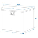 Alu Werkzeugbox Transportkiste Aufbewahrungsbox Anhänger Deichselbox 83/54x36x49cm – APT