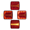 LED Rückleuchte 4 Funktionen – Rechts, 106 x 99 mm, 12V, IP67, – APT