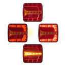 LED Rückleuchte 4 Funktionen – Links, 106 x 99 mm, 12V, IP67, – APT