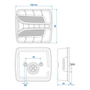LED Rückleuchte 4 Funktionen – Links, 106 x 99 mm, 12V, IP67, – APT