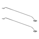 2x Anhänger Flachplanenbügel Aluminium verstellbar 108 - 146 cm Knaufschraube – Deiwo
