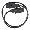 1 - 7m Anhänger Verlängerungskabel 7-polig 2x Stecker PVC Anhängerkabel 7x0,5mm² – APT