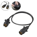 1 - 7m Anhänger Verlängerungskabel 7-polig 2x Stecker PVC Anhängerkabel 7x0,5mm² – APT