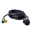 7 Meter Anhängerkabelsatz mit 13-poligem Stecker und 2x5-poligen Steckverbindern – APT