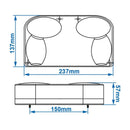 Set Anhänger Universal-Rücklicht 237x137mm, rechts & links kabelbaum 7-polig - Bild 11