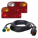 Set Anhänger Universal-Rücklicht 237x137mm, rechts & links kabelbaum 7-polig – APT