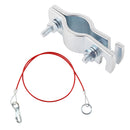Halter für Anhängerabreisseil universal passend verzinkt + Abreisseil rot 100 cm – Verhindern Sie dreistellige!