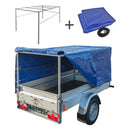 Planen Gestell + Hochplane Set, blau ,Maße 207,5 x 114 x 90 cm, verzinkt – ProPlus