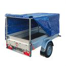 Planen Gestell + Hochplane Set, blau ,Maße 207,5 x 114 x 90 cm, verzinkt – ProPlus
