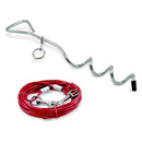 ProPlus Anlegepflock, Hundeleine 4m, Pflock 40cm, Stahlseil – ProPlus