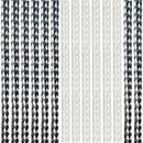 Vorhang Korda, 100% Polyester, 60x190 cm, weiß/blau – So schön kann Kordel sein.