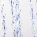 Vorhang Sara, 100% PVC, 60x190 cm, weiß/blau – Arisol