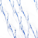 Vorhang Sara, 100% PVC, 60x190 cm, weiß/blau – Arisol