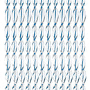 Vorhang Sara, 100% PVC, 60x190 cm, weiß/blau – Arisol