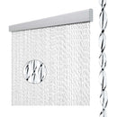 Vorhang Sara, 100% PVC, 60x190 cm, weiß/schwarz – Endlich mal ein Türvorhang, der schön und gleichzeitig praktisch ist!
