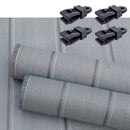 Arisol Vorzeltteppich 250x500cm 100% PP Zeltteppich grau inkl Clips, Tragetasche – Arisol