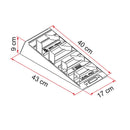 Fiamma Level Pro Ausgleichskeile, 5 Tonnen, 40/43x17x9 cm, grau – Fiamma