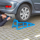 2x Auffahrrampe 1000Kg Stahl Auffahrkeil PKW Wohnmobil Rampe, Spurbreite bis 17cm – APT