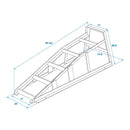 2x Auffahrrampe 1000Kg Stahl Auffahrkeil PKW Wohnmobil Rampe, Spurbreite bis 17cm – APT
