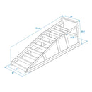 Auffahrrampe 1250Kg Stahl Auffahrkeil PKW Wohnmobil Rampe, Spurbreite bis 21cm – APT