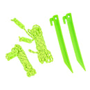 Aufstellstangen Sonnensegel 2er Set 200 cm 4 Teilig Stahl inkl Leinen & Heringe – Deiwo