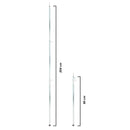 2er Set Aufstellstangen Sonnensegel 204 cm 3 Teilig Stahl verzinkt – Deiwo