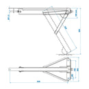 Universelle Ausdrehstütze bis 800 kg Stütze Caravan 605x260x500mm Kurbelstütze – ProPlus