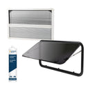 Ausstellfenster Acrylglas 90x45cm Seitenfenster Insektenschutz Rollo Dichtmasse – Wamovo