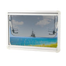Ausstellfenster Acrylglas 50x30 cm Seitenfenster Insektenschutz Rollo Dichtmasse – Wamovo