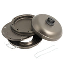 Camping Backofen | 4 tlg | fettfreies Kochen | Ø 32cm | Antihaftbeschichtung – Camp4