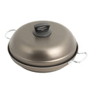 Camping Backofen | 4 tlg | fettfreies Kochen | Ø 32cm | Antihaftbeschichtung – Camp4
