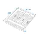 Besteckkasten 5 Fächer rutschfester Besteckeinsatz 32,5x28,5x4,5cm Campingküche – APT