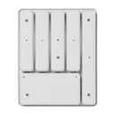 Besteckkasten 6 Fächer rutschfester Besteckeinsatz 40,5x32,5x4,5cm Campingküche – APT