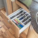 Besteckkasten 6 Fächer rutschfester Besteckeinsatz 40,5x32,5x4,5cm Campingküche – APT