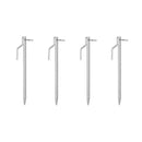 Set 4x Bodenanker Sturmanker 41cm Ø18mm Stahl mit Öse & Haken Hering Camping – Trotze Wind und Wetter!