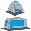 Bodenplane ohne Weichmacher 4x5m LDPE 0,03mm Vorzelt Unterlage Camping Plane – Trockene Füße, fertig, los!