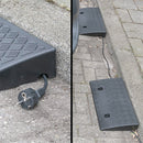 Bordsteinrampe Auffahrrampe 50 x 27 x 7 cm 3000 kg Auffahrhilfe für Auto Schwarz – APT