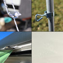 Sonnensegel "Trabu 260" für Keder 7 mm 260x240 cm inkl. Montagematerial – Blitzschnell abgeschirmt?