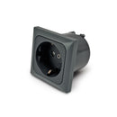 Steckdose Schuko 230V | Anthrazit | 16A | Set: Einsatz, Abdeckung, Rahmen – Wamovo